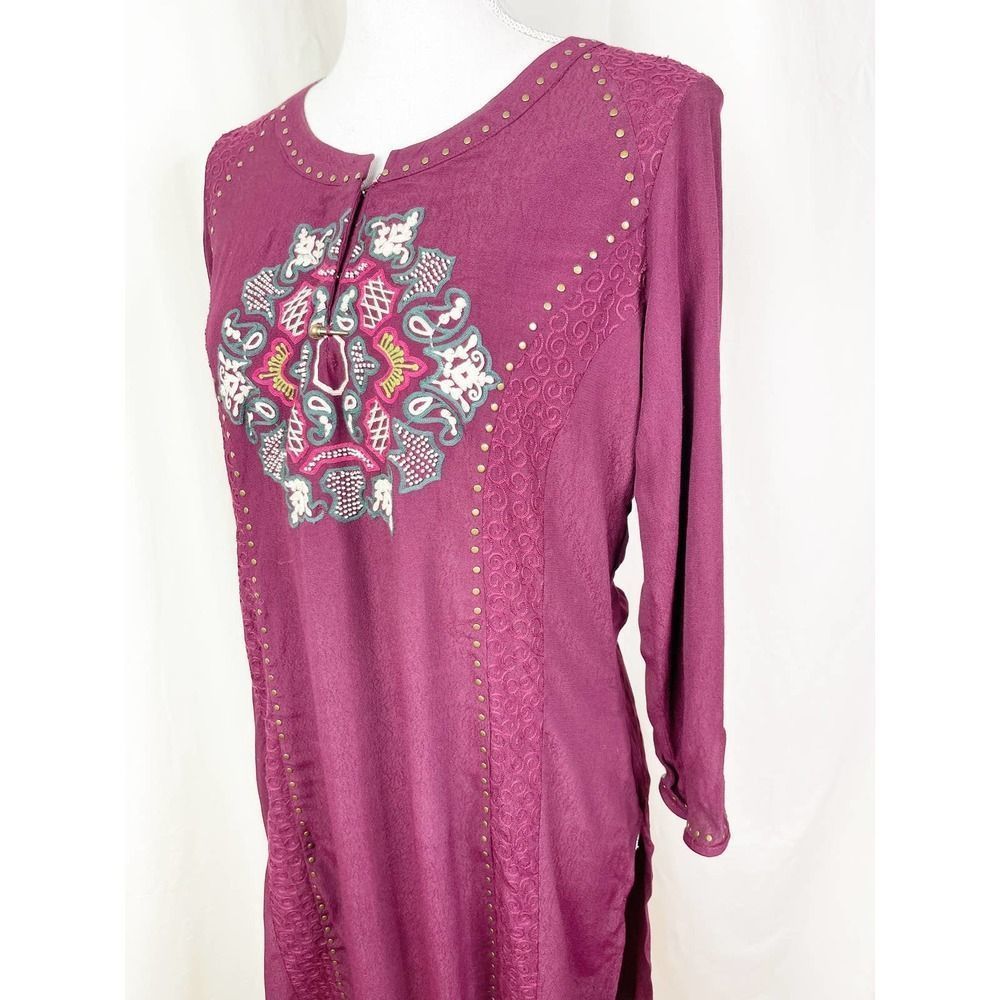 Lakshita Indian Khurti - Boho Bohemian Tunic - Embroidered Dress - Size Small - Picture 5 of 7